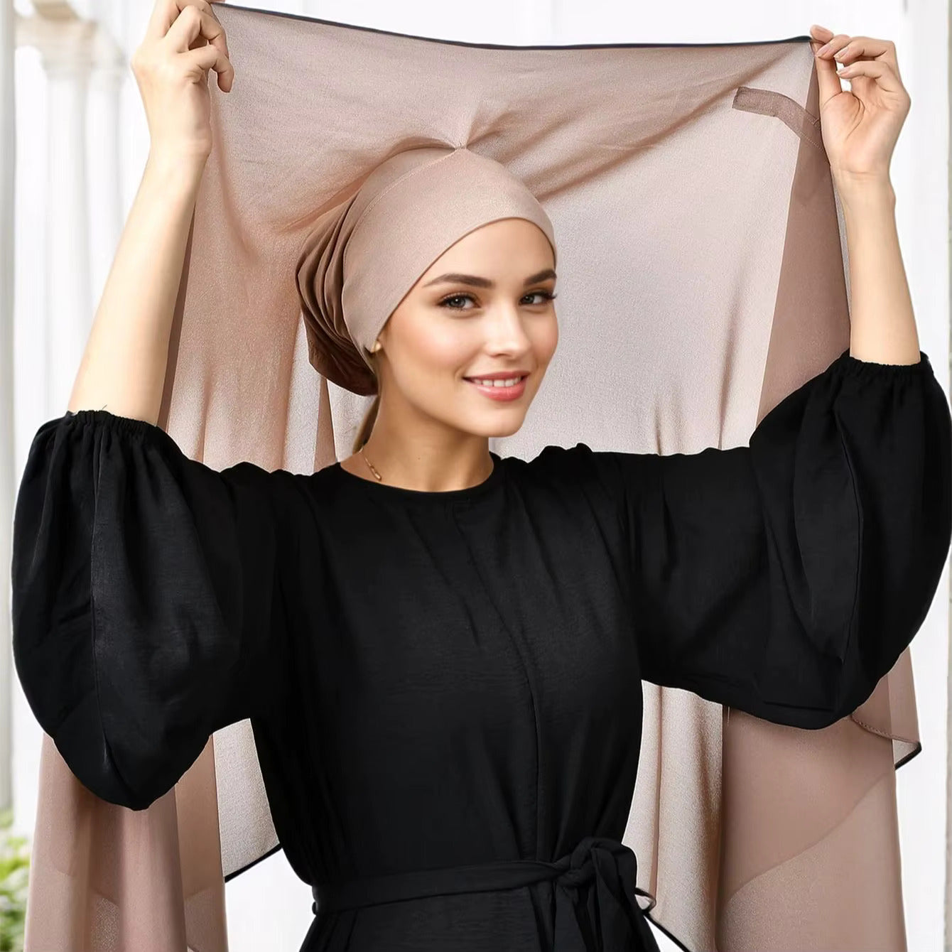 Chiffon Hijab Built-in Magnets